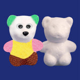 Maxbell 25Pcs Rabbit /Bear Shaped   Foam Ornaments for DIY Modelling Crafts