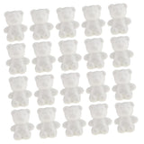 Maxbell 25Pcs Rabbit /Bear Shaped   Foam Ornaments for DIY Modelling Crafts