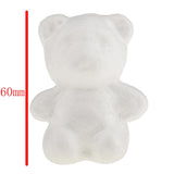 Maxbell 25Pcs Rabbit /Bear Shaped   Foam Ornaments for DIY Modelling Crafts
