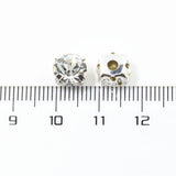 Maxbell 200x Handmade Diamante Sew On Crystal Rhinestone Beads Embellishment 7mm 8mm