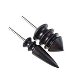 Maxbell 3pcs Leathercraft Edge Beveler Skiving Craft Tool with 2pcs Grinding Head