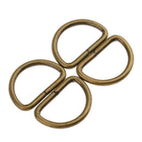 Maxbell 200pcs Alloy DIY D Rings Dee Rings for Crafts Webbing Strapping 15x10x2mm