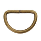 Maxbell 200pcs Alloy DIY D Rings Dee Rings for Crafts Webbing Strapping 15x10x2mm