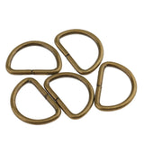 Maxbell 200pcs Alloy DIY D Rings Dee Rings for Crafts Webbing Strapping 15x10x2mm
