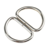 Maxbell 200pcs Alloy DIY D Rings Dee Rings for Crafts Webbing Strapping 15x10x2mm