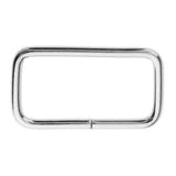 Maxbell 40Pcs Metal Square Buckle Connector for DIY Bag Craft Silver