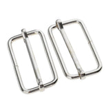 Maxbell 40Pcs Metal Square Buckle Connector for DIY Bag Craft Silver