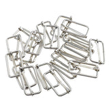 Maxbell 40Pcs Metal Square Buckle Connector for DIY Bag Craft Silver
