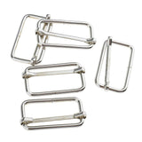 Maxbell 40Pcs Metal Square Buckle Connector for DIY Bag Craft Silver