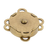Maxbell 20 Sets Sew In Magnetic Bag Clasps for Craft Clothing Bag 14mm 18mm Bronze