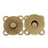 Maxbell 20 Sets Sew In Magnetic Bag Clasps for Craft Clothing Bag 14mm 18mm Bronze