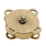 Maxbell 20 Sets Sew In Magnetic Bag Clasps for Craft Clothing Bag 14mm 18mm Bronze