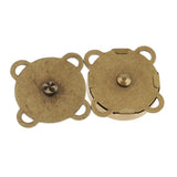 Maxbell 20 Sets Sew In Magnetic Bag Clasps for Craft Clothing Bag 14mm 18mm Bronze
