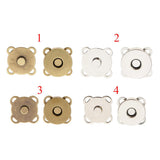 Maxbell 20 Sets Sew In Magnetic Bag Clasps for Craft Clothing Bag 14mm 18mm Bronze