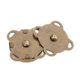 Maxbell 20 Sets Sew In Magnetic Bag Clasps for Craft Clothing Bag 14mm 18mm Bronze