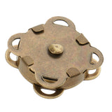 Maxbell 20 Sets Magnetic Bag Clasps for Craft Clothing Bag DIY 14mm Bronze & Silver