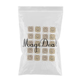 Maxbell 20 Sets Sew In Magnetic Bag Clasps for Craft Clothing Bag 14mm 18mm Bronze