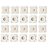 Maxbell 20 Sets Magnetic Bag Clasps for Craft Clothing Bag DIY 14mm Bronze & Silver