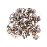Maxbell 100 Sets Metal Star Pentagram Stud Rivet Spike Punk Screw for Leathercraft
