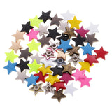 Maxbell 100 Sets Metal Star Pentagram Stud Rivet Spike Punk Screw for Leathercraft