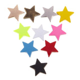 Maxbell 100 Sets Metal Star Pentagram Stud Rivet Spike Punk Screw for Leathercraft