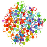 Maxbell 18pcs Wood Circular Knitting Needles Colorful Tube with 100 Stitch Markers