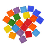 Maxbell 390 Piece Multicolor Square Vitreous Glass Mosaic Tiles Tessera for DIY Crafts 10x10mm - Aladdin Shoppers