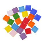 Maxbell 390 Piece Multicolor Square Vitreous Glass Mosaic Tiles Tessera for DIY Crafts 10x10mm - Aladdin Shoppers