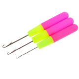 Maxbell 6pcs Crochet Latch Hook Lock Needles for Hair/ Micro Braid Needle Dread Lock