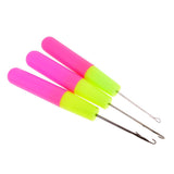 Maxbell 6pcs Crochet Latch Hook Lock Needles for Hair/ Micro Braid Needle Dread Lock