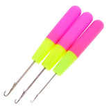 Maxbell 6pcs Crochet Latch Hook Lock Needles for Hair/ Micro Braid Needle Dread Lock