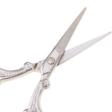 Maxbell 2Pcs Vintage Sewing Embroidery Scissor Cross Stitch Cutting Tool Silver Gold