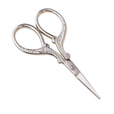 Maxbell 2Pcs Vintage Sewing Embroidery Scissor Cross Stitch Cutting Tool Silver Gold