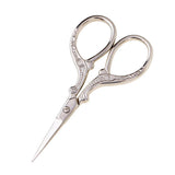 Maxbell 2Pcs Vintage Sewing Embroidery Scissor Cross Stitch Cutting Tool Silver Gold