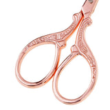 Maxbell 2Pcs Vintage Sewing Embroidery Scissor Cross Stitch Cutting Tool Silver Gold