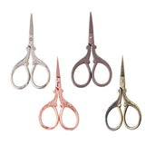 Maxbell 2Pcs Vintage Sewing Embroidery Scissor Cross Stitch Cutting Tool Silver Gold