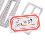 Maxbell 4 Pieces Tri-Glide Adjustable Buckles Strap Slide 3 Bar Adjusters Silver