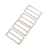 Maxbell 4 Pieces Tri-Glide Adjustable Buckles Strap Slide 3 Bar Adjusters Silver - Aladdin Shoppers