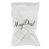 Maxbell 4 Pieces Tri-Glide Adjustable Buckles Strap Slide 3 Bar Adjusters Silver - Aladdin Shoppers