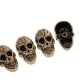Maxbell 5 Set Skull Head Screwback Studs Punk Rivets for Bag Shoes Leathercraft Bronze - Aladdin Shoppers