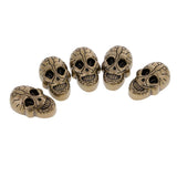 Maxbell 5 Set Skull Head Screwback Studs Punk Rivets for Bag Shoes Leathercraft Bronze - Aladdin Shoppers