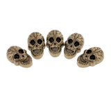 Maxbell 5 Set Skull Head Screwback Studs Punk Rivets for Bag Shoes Leathercraft Bronze - Aladdin Shoppers