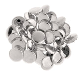 Maxbell 90 Sets Metal Snap Buttons Press Stud Popper Fasteners Sliver Bronze Black