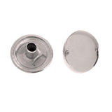 Maxbell 90 Sets Metal Snap Buttons Press Stud Popper Fasteners Sliver Bronze Black