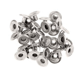 Maxbell 90 Sets Metal Snap Buttons Press Stud Popper Fasteners Sliver Bronze Black