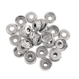 Maxbell 90 Sets Metal Snap Buttons Press Stud Popper Fasteners Sliver Bronze Black