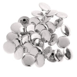 Maxbell 90 Sets Metal Snap Buttons Press Stud Popper Fasteners Sliver Bronze Black