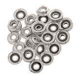Maxbell 90 Sets Metal Snap Buttons Press Stud Popper Fasteners Sliver Bronze Black