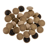 Maxbell 90 Sets Metal Snap Buttons Press Stud Popper Fasteners Sliver Bronze Black