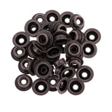Maxbell 90 Sets Metal Snap Buttons Press Stud Popper Fasteners Sliver Bronze Black